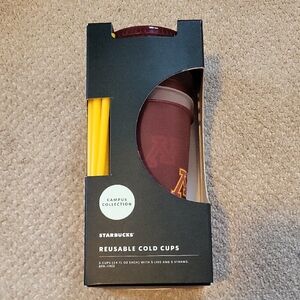 Starbucks Reusable Cold Cups Campus Collection University of MN